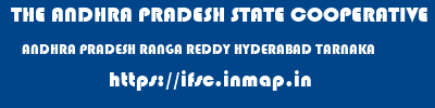 THE ANDHRA PRADESH STATE COOPERATIVE BANK LIMITED  ANDHRA PRADESH RANGA REDDY HYDERABAD TARNAKA  ifsc code